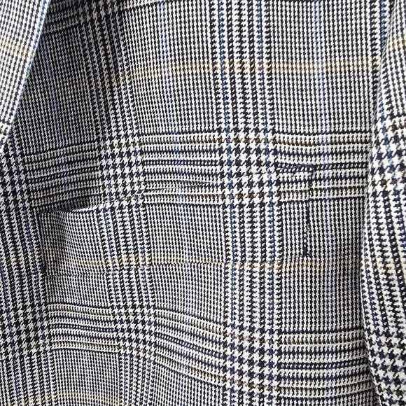 Brooks Brothers Regent Fit Wool Houndstooth Check Plaid Blazer Suit Jacket 46L - Picture 5 of 16
